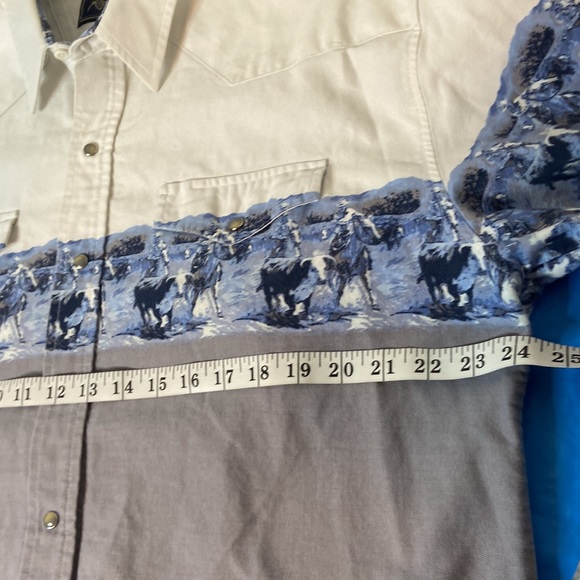 Vintage Roper long sleeve shirt with Pearl snaps. Size XL - Picture 7 of 10